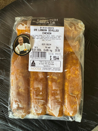 SRI LANKAN DEVILLED CHICKEN SAUSAGES