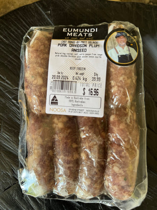 PORK DAVIDSON PLUM ANISEED SAUSAGES BY MATT GOLINSKI
