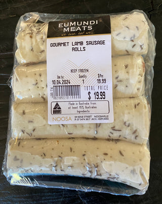 GOURMET LAMB SAUSAGE ROLLS